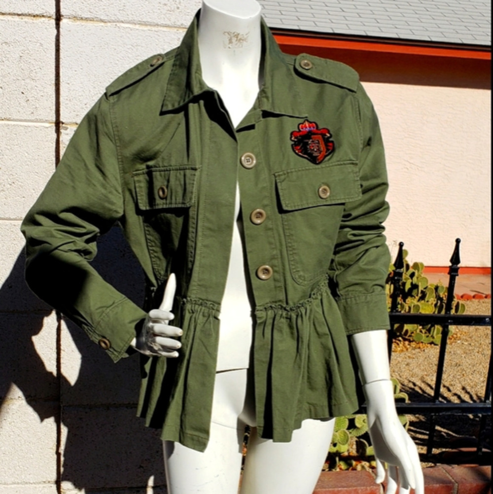 Lea‎ & Viola Olive Green Utility Jacket